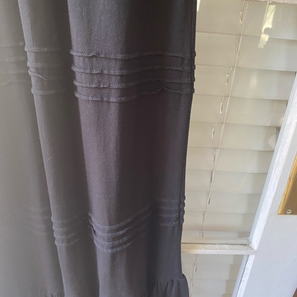 Long black cotton maxi dress - Picture 2 of 6